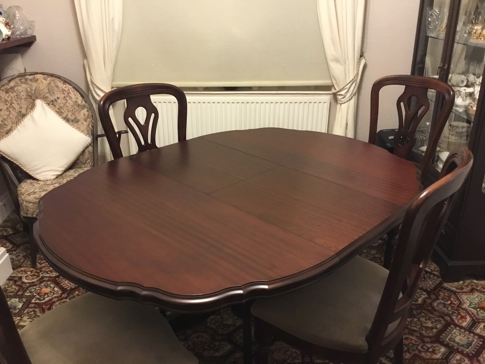 French polished surface detail